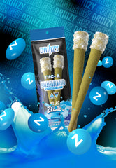 Driiizy THC-A Diamond Dipped Pre-rolls | 2 Gram | 2 Pack | Blue Zkittlez